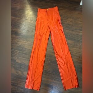 High-Waist Rezek flare Pants - red